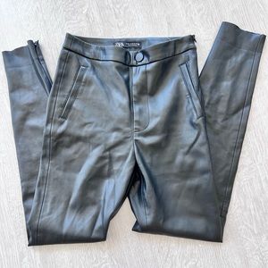Zara faux leather leggings